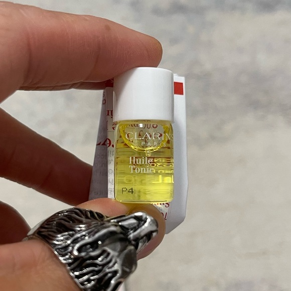 NIB 2-Pack Clarins Paris Huile Tonic Body Oil & Hydra-Essentiel Silky Cream - Picture 3 of 7